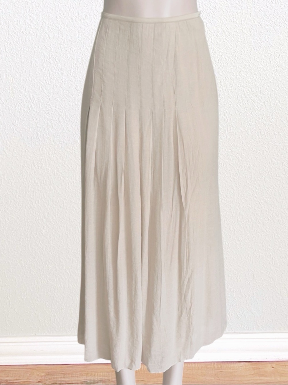 ZOZO Metallic Gold Maxi Skirt High Waist
